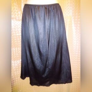 Vintage Sears Black Half Slip Size XL